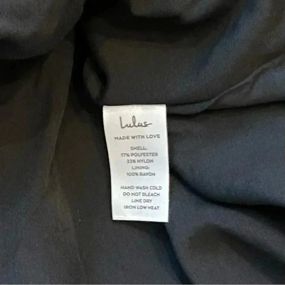 Lulu’s Midi Dress Tiered Tie Back Cut Out Cocktail Casual Wedding Party Like New - Picture 9 of 14